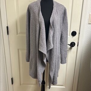 UGG Women's Gray Open front Cardigan Sweater with pockets, Size Small, EUC